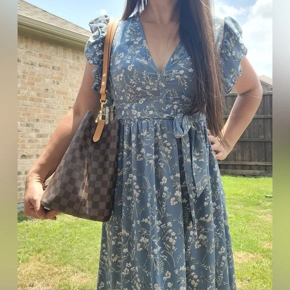 NeoNoe Damier Ebene Safran Shoulder/Crossbody Bag - Picture 2 of 16